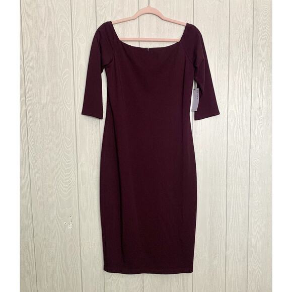 Bailey 44 Date Night Dress Burgundy Purple Large NWT - Picture 1 of 5